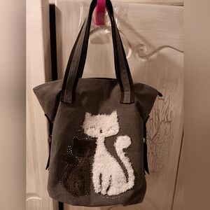 Classic Cat Canvas Tote Bag